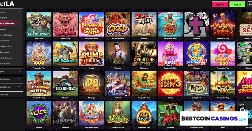 Games at JetLa Casino