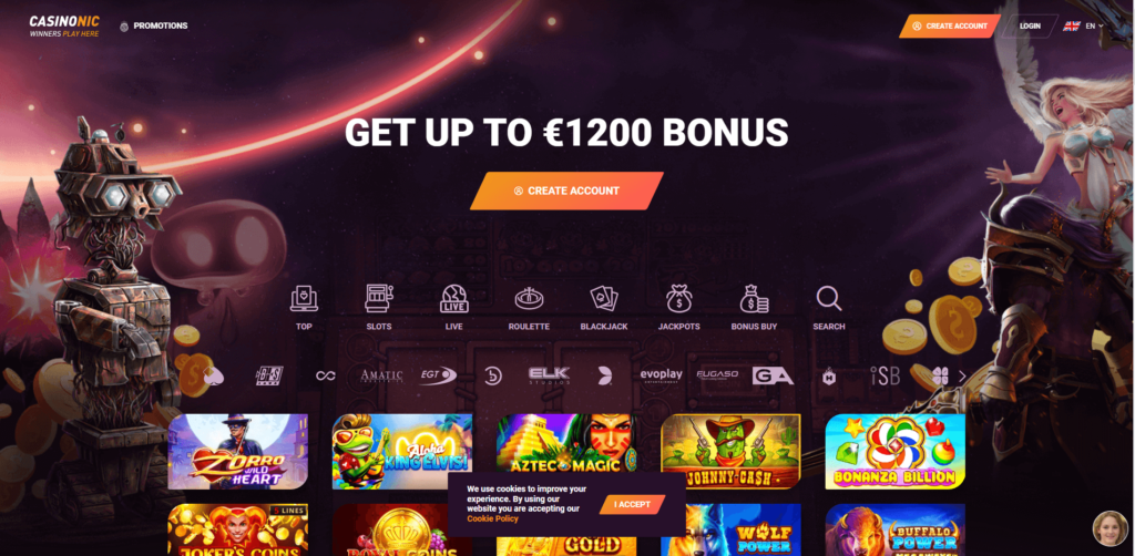 Casionic casino Review