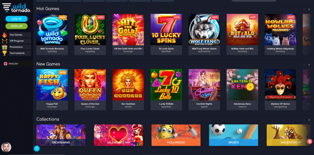 Wild Tornado casino Games