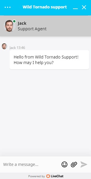 Wild Tornado casino Live chat